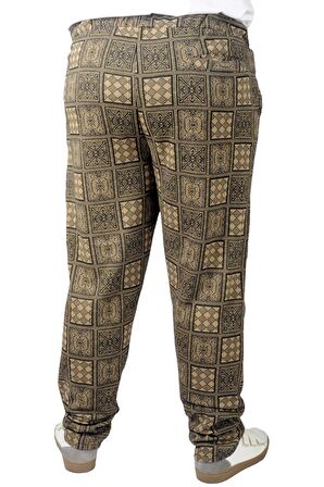 Mode XL Büyük Beden Erkek SweatPant Yancep 22514 Kahverengi
