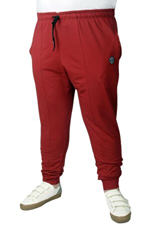 Mode XL Büyük Beden Eşofman Altı Parçalı MD 22014 Bordo