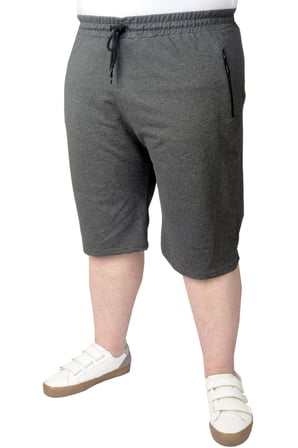 Mode XL Büyük Beden Erkek Kapri Fermuarlı 22015 Antramelanj