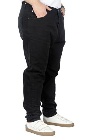 Mode XL Büyük Beden Pantolon Gabardin Jogger Doğa 22920 Siyah