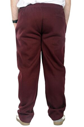 Mode XL Büyük Beden Erkek Eşofman Altı Classic 3 İp 11103 Mürdüm