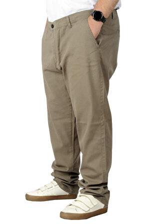 Mode XL Büyük Beden Erkek Gabardin Pantolon Doğa 22850 Bej