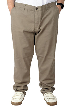 Mode XL Büyük Beden Erkek Gabardin Pantolon Doğa 22850 Bej
