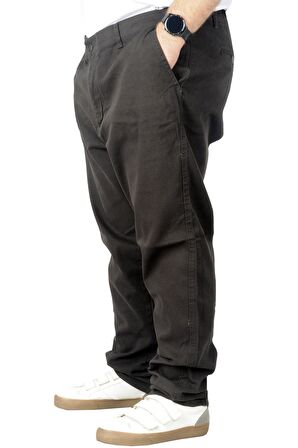 Mode XL Büyük Beden Erkek Gabardin Pantolon Doğa 22850 Kahverengi