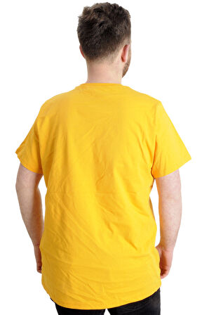 Mode XL Büyük Beden Erkek T-shirt ORIGINALS 23102 Hardal