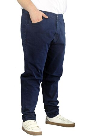 Mode XL Büyük Beden Erkek Kot Pantolon STEFANO BLUE 22938 LACİVERT