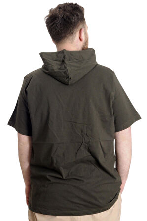 Mode XL Büyük Beden Erkek T-shirt Kapşonlu TOXIC 23119 Haki