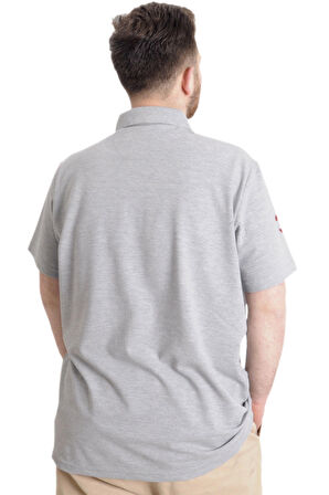 Mode XL Büyük Beden Erkek T-shirt Polo CAPTIAN 23338 Grimelanj