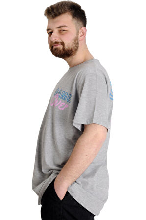Mode XL Büyük Beden Erkek T-shirt GAME OVER 23130 Grimelanj