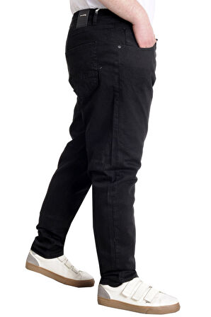 Mode XL Büyük Beden Erkek Pantolon Kot Klasik ARMINA 23903 Siyah