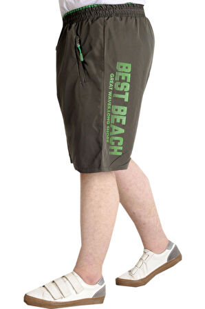 Mode XL Erkek Deniz Şortu BEST BEACH 23455 Haki