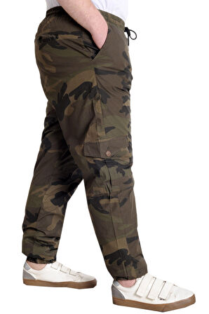 Mode XL Erkek Pantolon Jogger KAMUFLAJ 23910 Haki