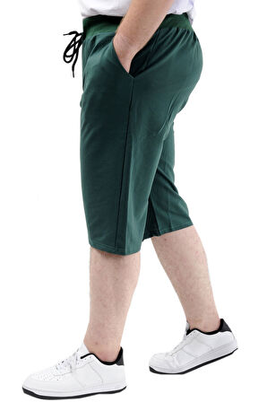 Mode XL Büyük Beden Erkek Kapri Straight Basic 20500 Nefti