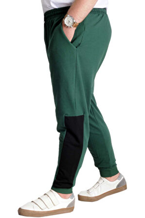 Mode XL Büyük Beden Eşofman Altı Garnili 23518 Nefti