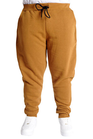 Mode XL Büyük Beden Erkek Eşofman Altı 3 İplik 20583 Camel