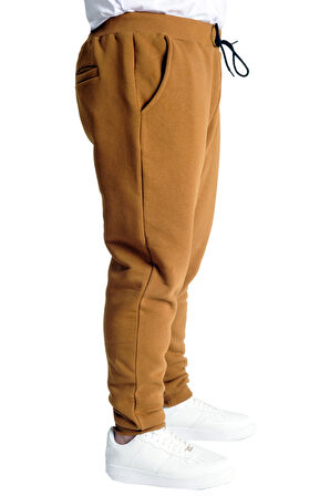 Mode XL Büyük Beden Erkek Eşofman Altı 3 İplik 20583 Camel