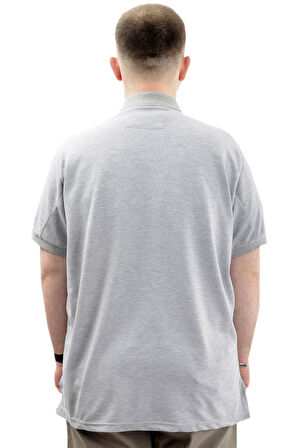 Mode XL Büyük Beden Erkek Polo Yaka Tişört Cepli YIRTMAÇLI U24329 Grimelanj