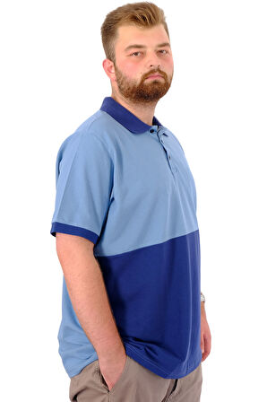 Mode XL Büyük Beden Erkek Polo Yaka T-Shirt POLO SPORT U24323 İndigo
