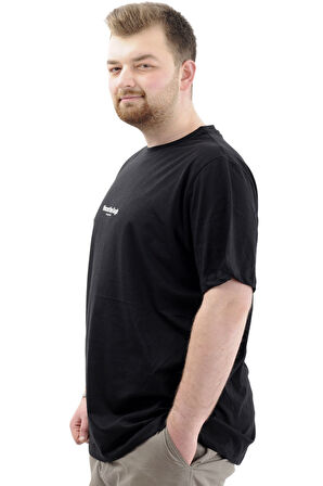 Mode XL Büyük Beden Baskılı Erkek T-Shirt Bisiklet Yaka VAN GOGH U24040 Siyah