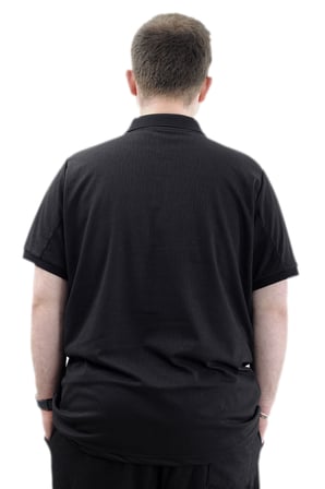 Mode XL Büyük Beden Erkek Tişört Polo Yaka JAKAR U24337 Siyah