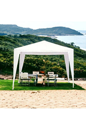 POLYESTER GAZEBO 3*3 MT ÇARDAK KAMELYA 2,5 MT YÜKSEKLİK