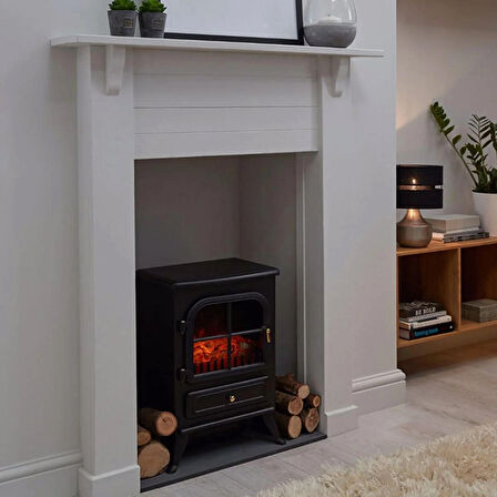 ELEKTRİKLİ FANLI ISITICI ŞÖMİNE AYAKLI 1850 WATT 2 KADAMELİ ISITICI