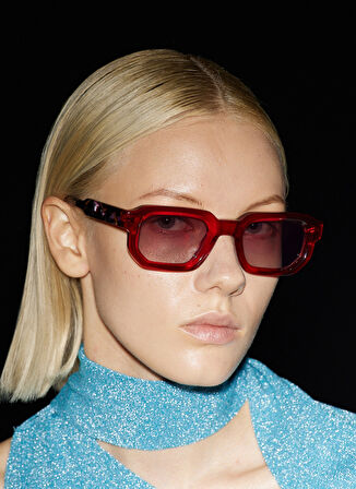 District People Kırmızı Unisex Güneş Gözlüğü DCP HORTO 004 Mis.U