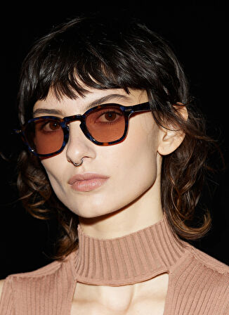 District People Kahve Unisex Güneş Gözlüğü DCP MONGKOK 010 Mis.U