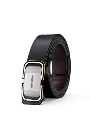 Bison Denim Erkek Hakiki Deri Italyan Vintage Kemer 125cm