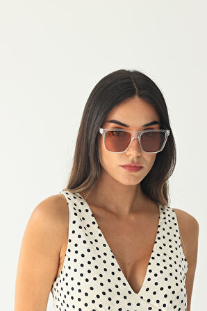 Şeffaf Kahverengi Güneş Gözlüğü