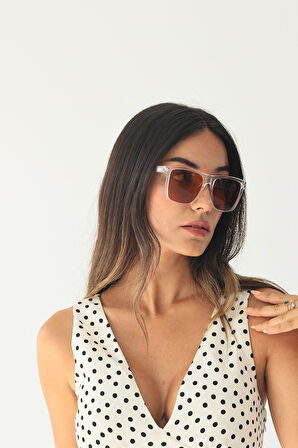 Şeffaf Kahverengi Güneş Gözlüğü