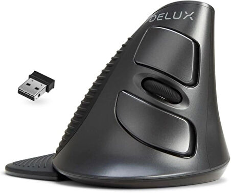  TechTic Kablosuz Dikey Mouse Sessiz 6 Tuşlu 800/1200/1600 DPI Bilek Destekli Ergonomik-Delux M618gx