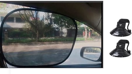Araba Oto Arka Yan Cam Vantuzlu Perde Güneşlik Gölgelik Araç Sağ Ve Sol Arka Yan Cam Perde Güneşlik