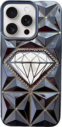 ARMORİX IPHONE 12/12 PRO UYUMLU TAŞLI ELMAS DESENLİ SİLİKON KILIF