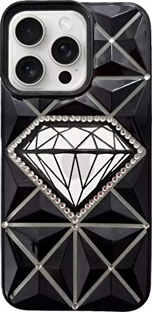 ARMORİX IPHONE 12/12 PRO UYUMLU TAŞLI ELMAS DESENLİ SİLİKON KILIF