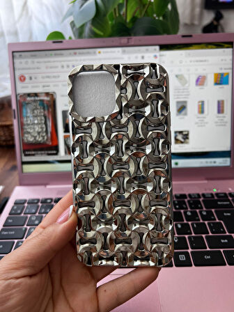 ARMORİX IPHONE 12/12 PRO UYUMLU  GEOMETRİK DESENLİ SİLİKON KILIF