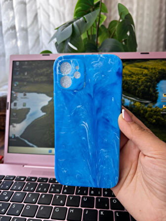 ARMORİX IPHONE 12 MERMER DESENLİ SİLİKON KILIF
