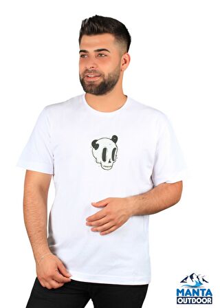 Manta MNT 2307-1 Kuru Kafa Baskılı Erkek T-Shirt