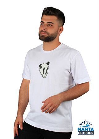 Manta MNT 2307-1 Kuru Kafa Baskılı Erkek T-Shirt