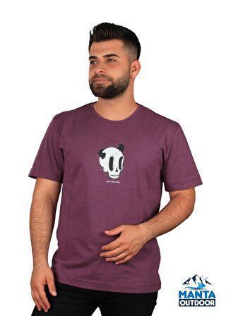 Manta MNT 2307-1 Kuru Kafa Baskılı Erkek T-Shirt