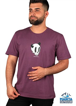 Manta MNT 2307-1 Kuru Kafa Baskılı Erkek T-Shirt