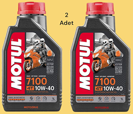 Motul 7100 10W40 4T % 100 Sentetik Motor Yağı 1 Litre (2 Adet)