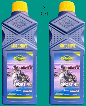 Putoline Sport 4R 10w-50 N-Tech Yarı Sentetik Yağ 1 Lt (2 Adet)