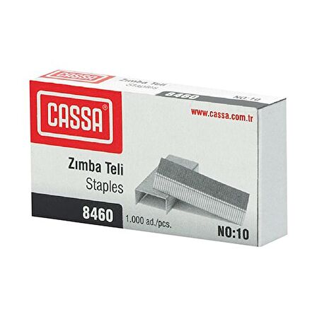 Cassa Zımba Teli No:10 Gri 10 Paket(10.000 Adet)