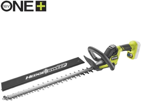 RYOBI 18 V ONE+ akülü motorlu tırpan ve akülü çalı budama makası Kombo Kit RY18LT18HTA-120 (ayarlanabilir kesim genişliği 25 – 30 cm, 55 cm bıçaklı çalı makası, 24 mm kesme kalınlığı, 1 x 2,0 Ah ve
