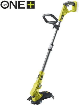 RYOBI 18 V ONE+ akülü motorlu tırpan ve akülü çalı budama makası Kombo Kit RY18LT18HTA-120 (ayarlanabilir kesim genişliği 25 – 30 cm, 55 cm bıçaklı çalı makası, 24 mm kesme kalınlığı, 1 x 2,0 Ah ve