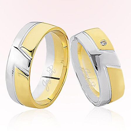 Sarı Beyaz Altın Alyans 2001-2