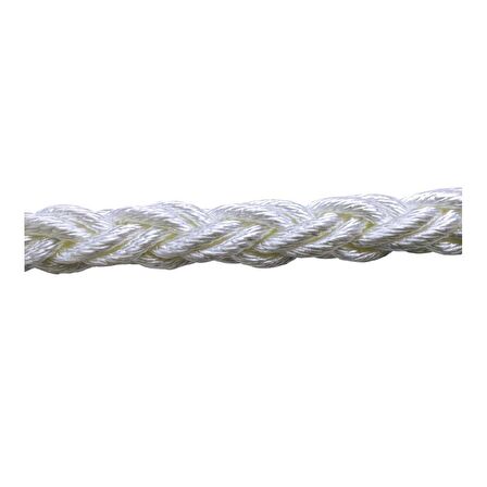 Dolphin Rope Polyester Halat 8 Kollu 26 Mm Beyaz