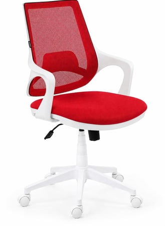 Yenilik Rüzgarı Çalışma Koltuğu Ergonomik Kırmızı Beyaz Ofis Sandalyesi