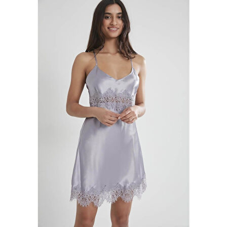 Pierre Cardin Saten Kadın Gecelik 685 Royal